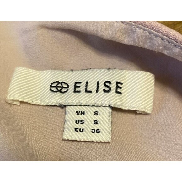 Elise Dress Size Small Flounce Ruffle Sleeveless Zip Pink Midi w/Pockets - Picture 3 of 10